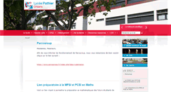Desktop Screenshot of lycee-pothier.com